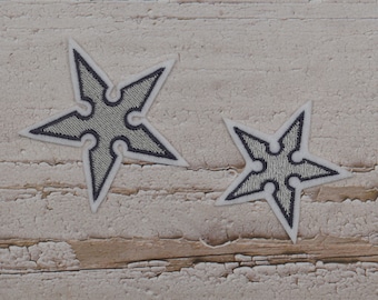 Throwing star / 2 sizes to choose from / patch application