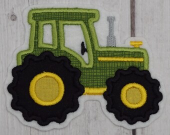 Stickaufnäher Traktor (grün) Applikation Aufnäher