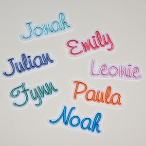 Desired name S (small) / name name application in desired color (57 colors + black to choose from)