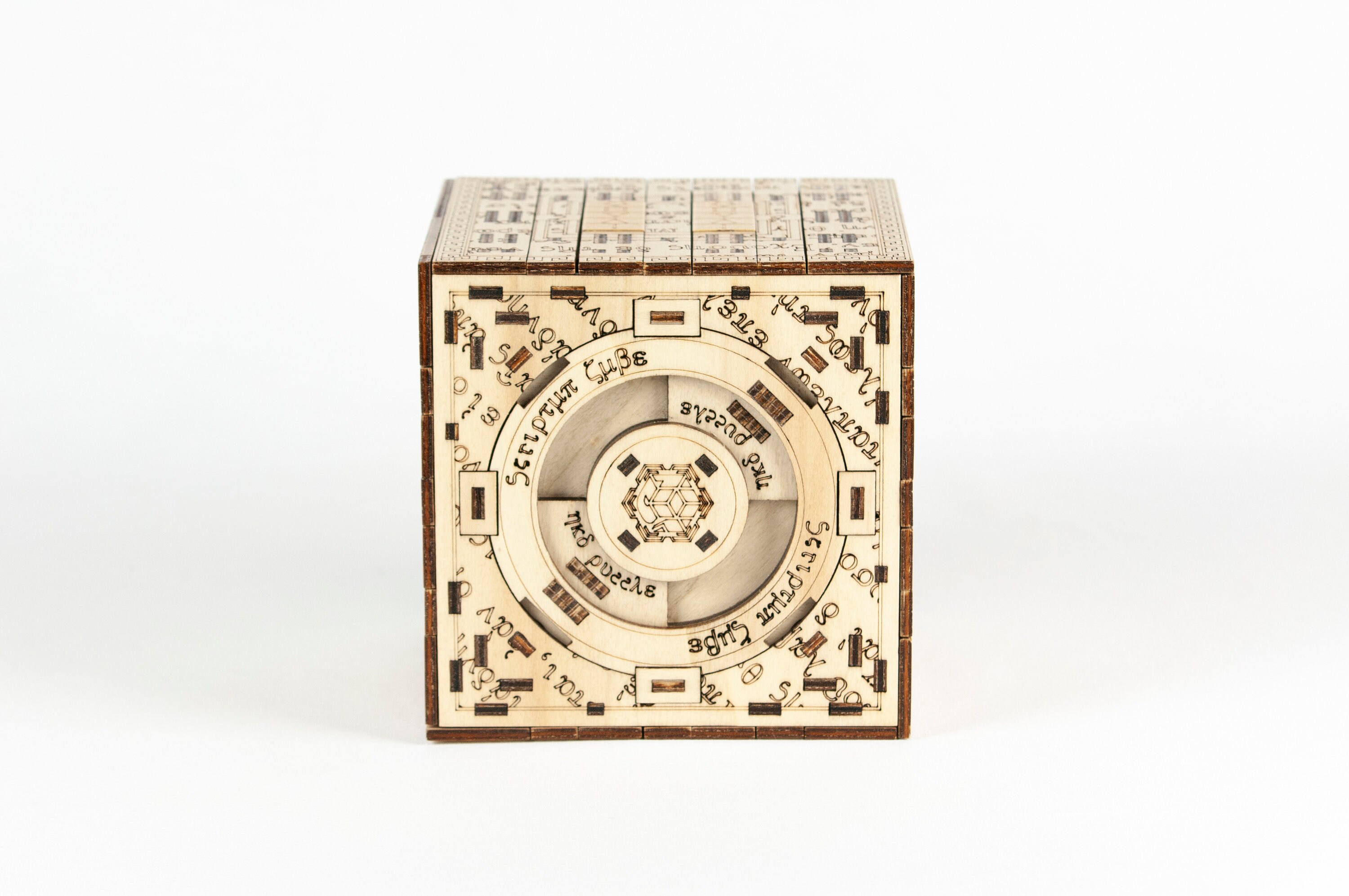 Puzzle Box Scriptum Cube KIT DIY Enigma Box Etsy