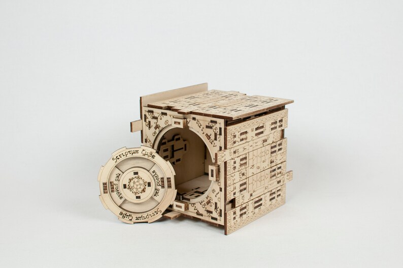 Puzzle Box Scriptum Cube KIT DIY Enigma Box Etsy