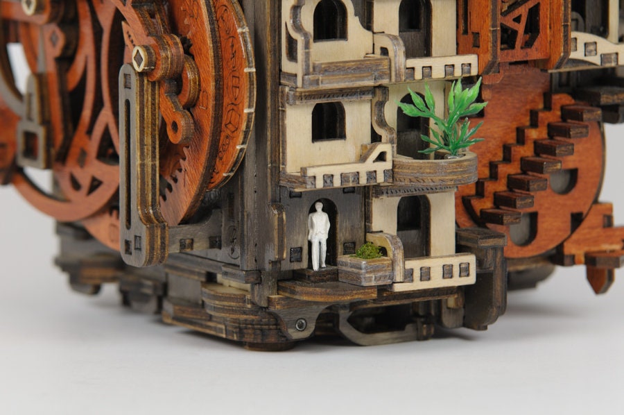 KIT Puzzle Box Architecto NKD PUZZLE to Assemble Yourself Etsy