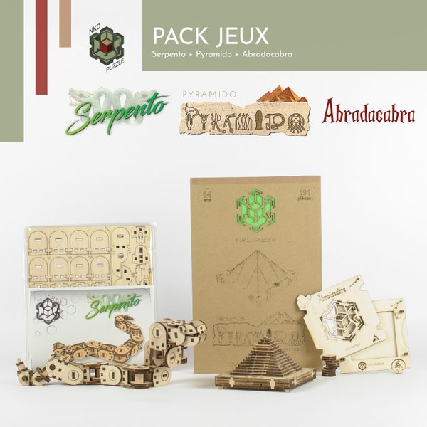 Pack Jeux Serpento Pyramido Abracadabra DIY KIT