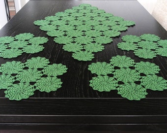 Set von 5 Stück, Häkeldeckchen, Häkeldeckchen: Weihnachten, St Patrick, Ostern, Frühling, Feiertage, ogrc, #413