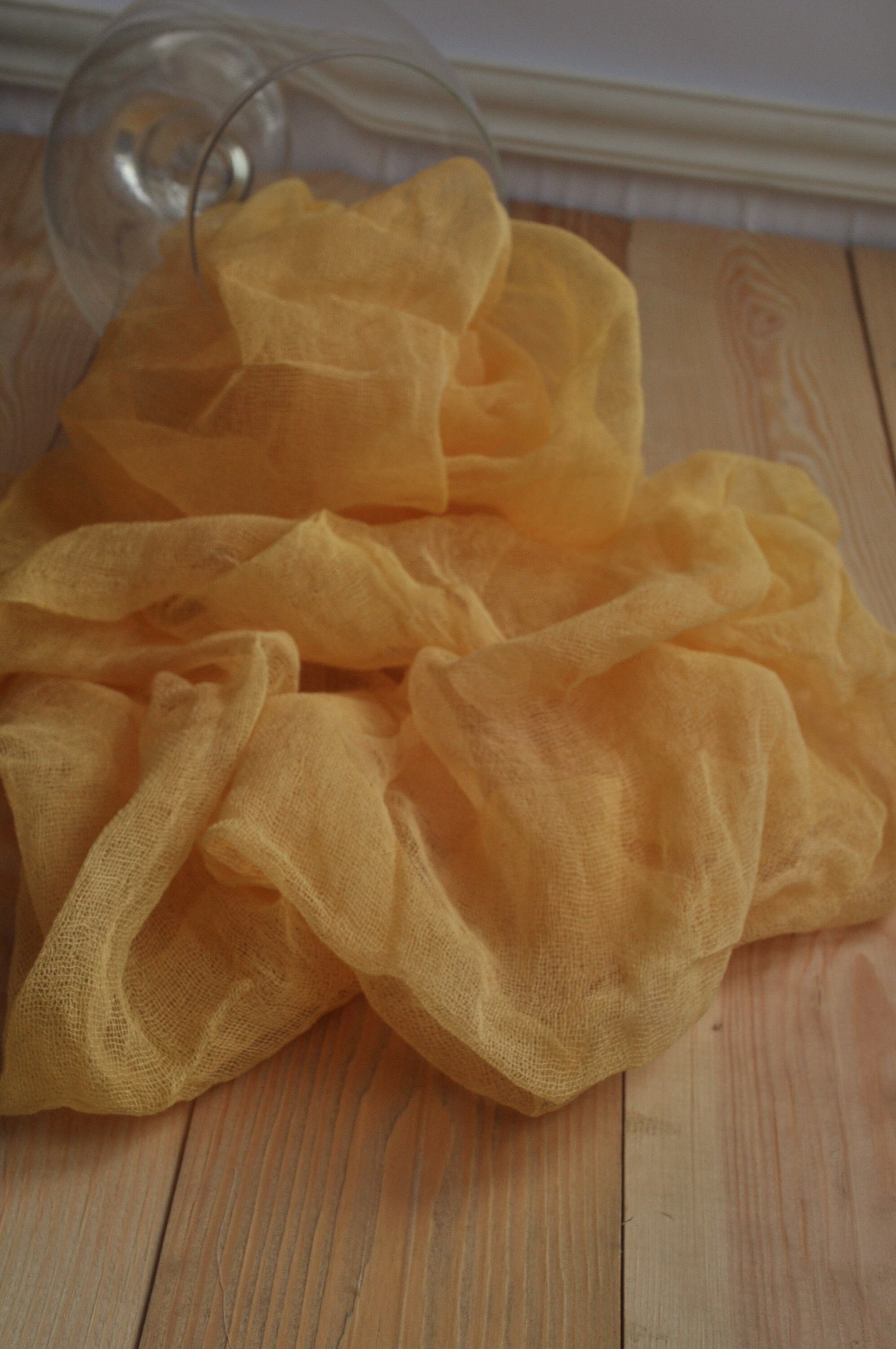 Gold rustic wedding decor Cheese cloth table runner Gauze Etsy