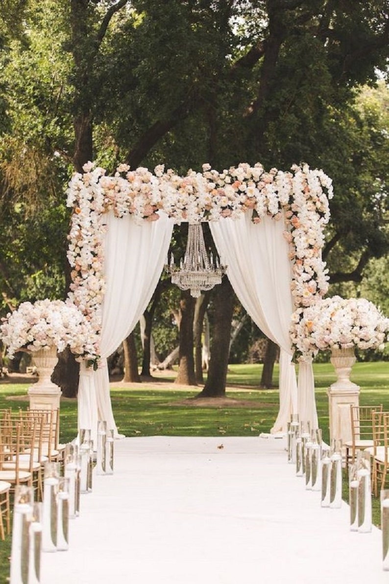 Arch Boho Wedding Decoration Cream Cheesecloth Table Runner Etsy