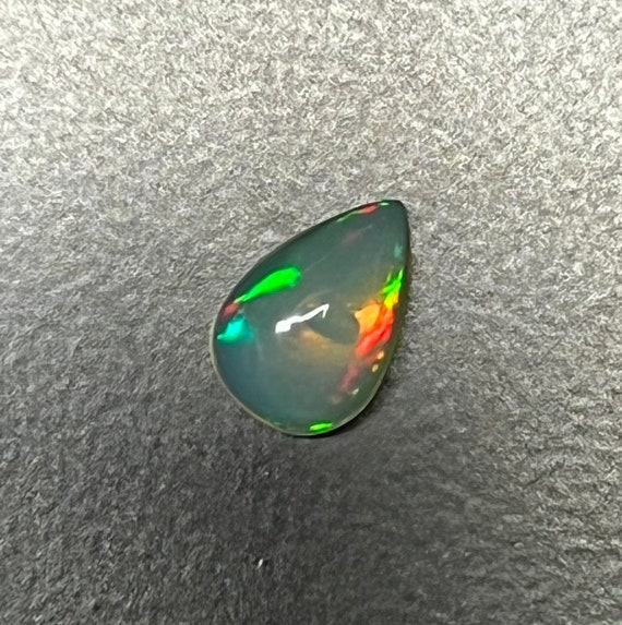 100% natural 2.7CT,15.1x9.6x4.3MM Pear opal Opal Cabochon for Jewelry.. Ethiopian Opal Cabochon Multifire opal,White Opal Welo opal