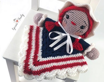 Rag Doll Lovey - PDF Crochet Pattern - English Version - Instant Download - Amigurumi Crochet