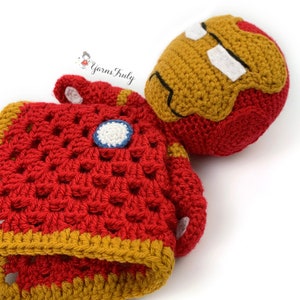 Iron Man Lovey - PDF Crochet Pattern - English Version - Instant Download - Amigurumi Crochet