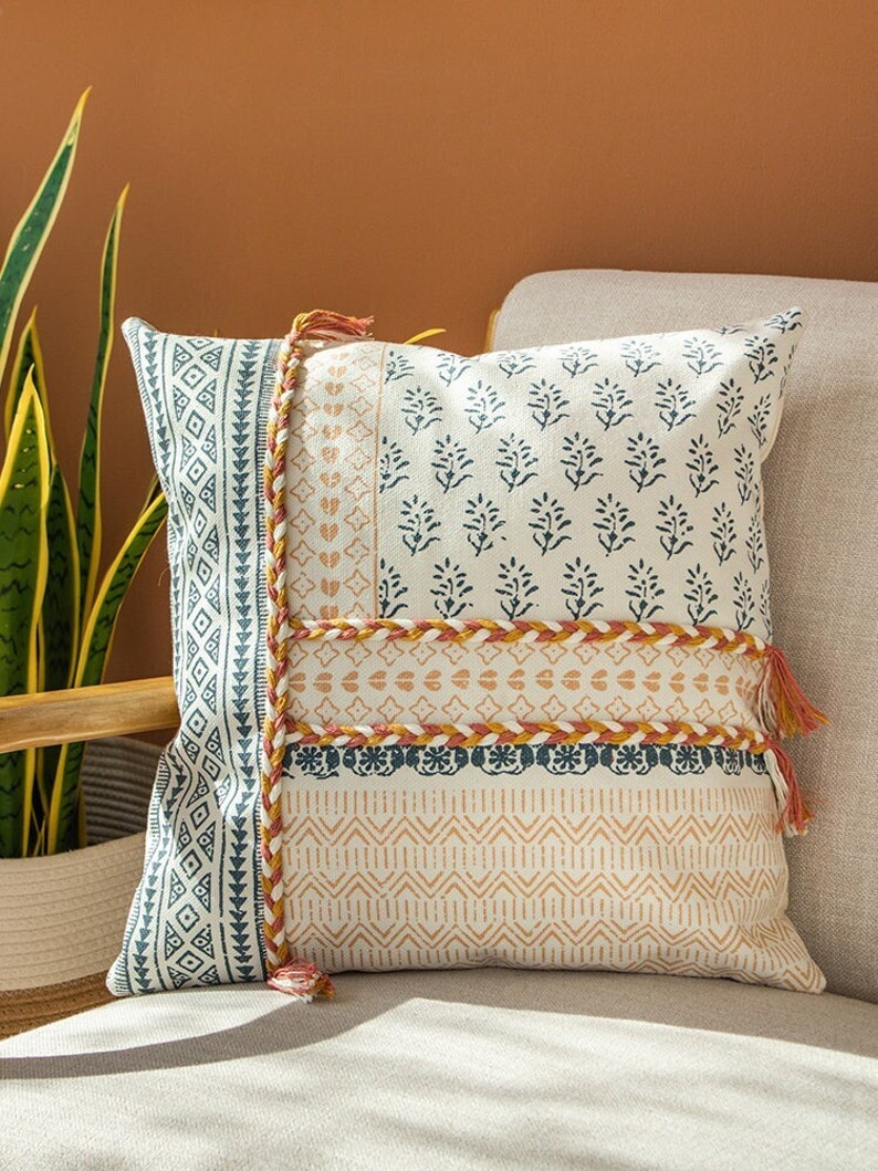 Bohemian Style Throw Pillow Covers/decorative Throw Pillow Etsy
