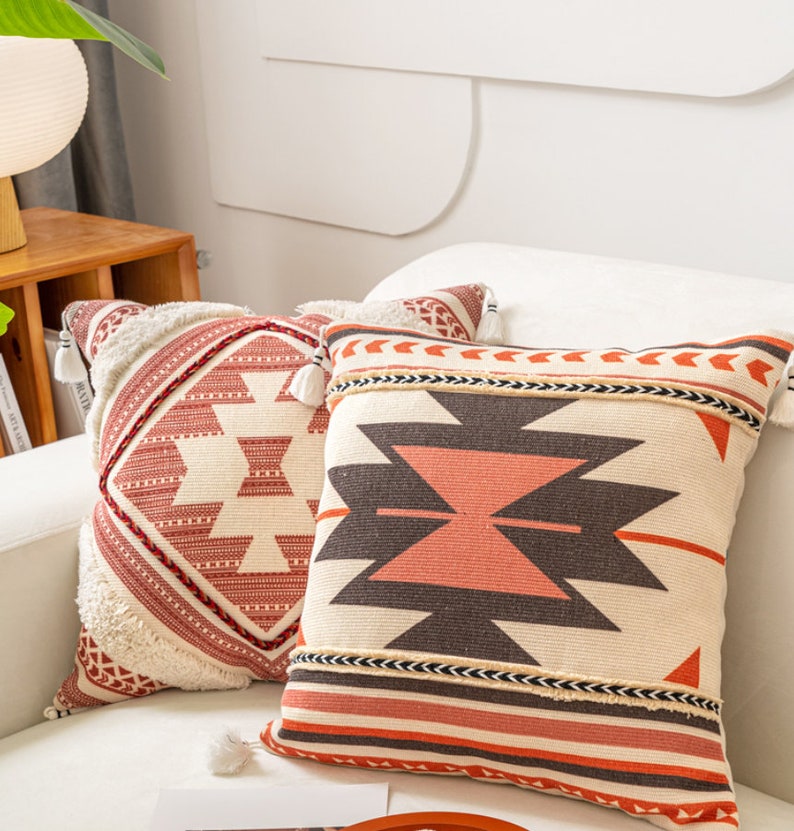 Bohemian Style Throw Pillow Covers/decorative Throw Pillow Etsy