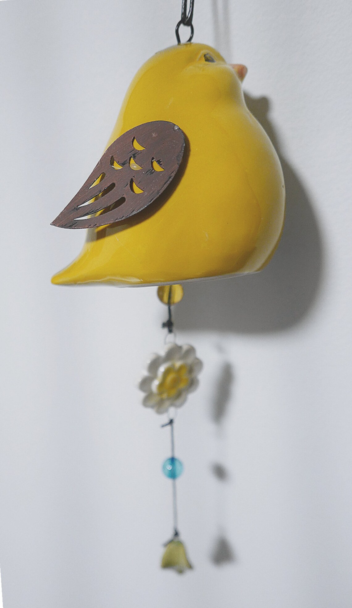 Ceramic Garden Bird Wind Chime/ Balcony Bird Wind chimes/Cute Etsy