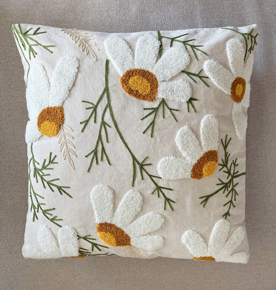 Daisy Flower Throw Pillow/cute Flower Pillow Case/floral Etsy Canada