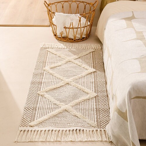 Boho Runner Rug/long Rug Runner/neutral Color Runner Etsy