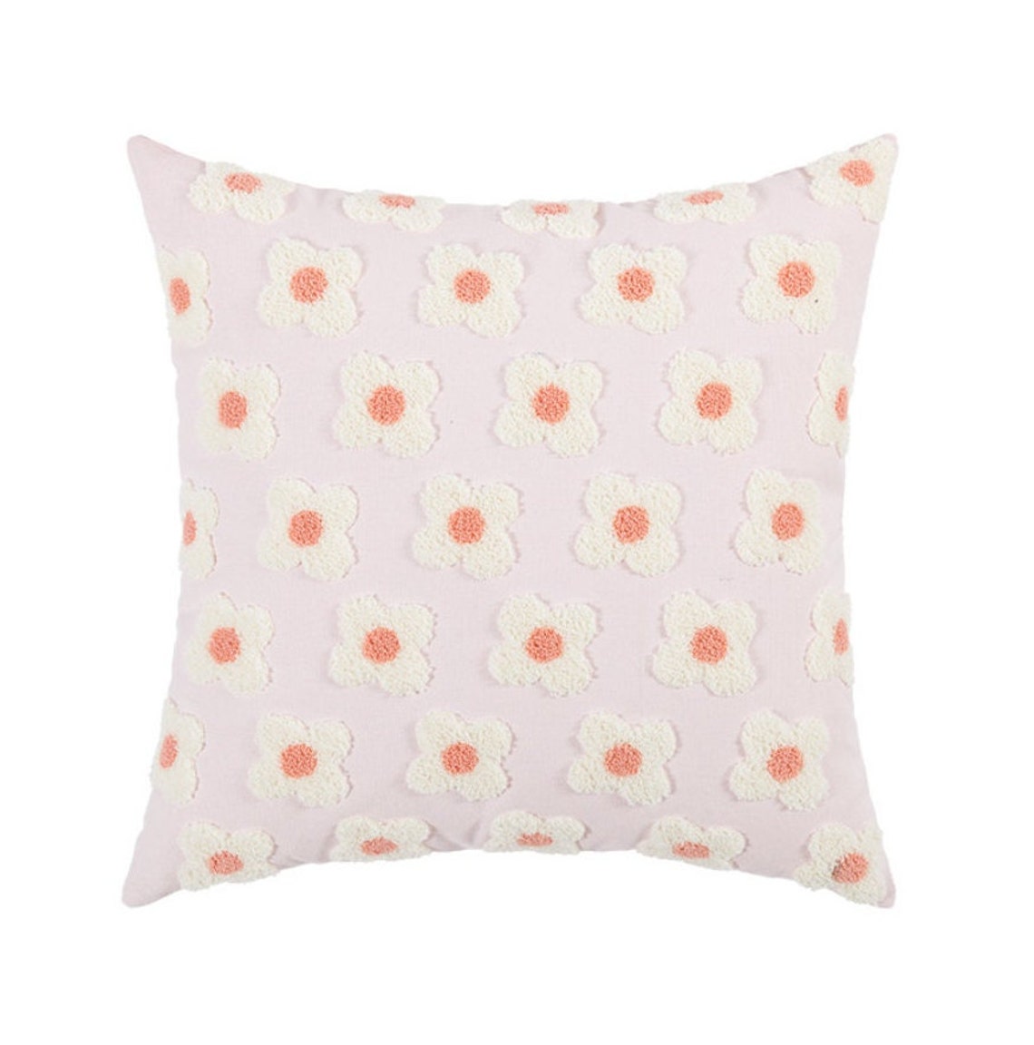 Pink Flower Pillow/pink Floral Pillow Cover/lovely Throw Etsy