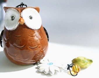 Cheery Fair Trade Owl Suncatcher; Mini Mobile; Mini Chimes
