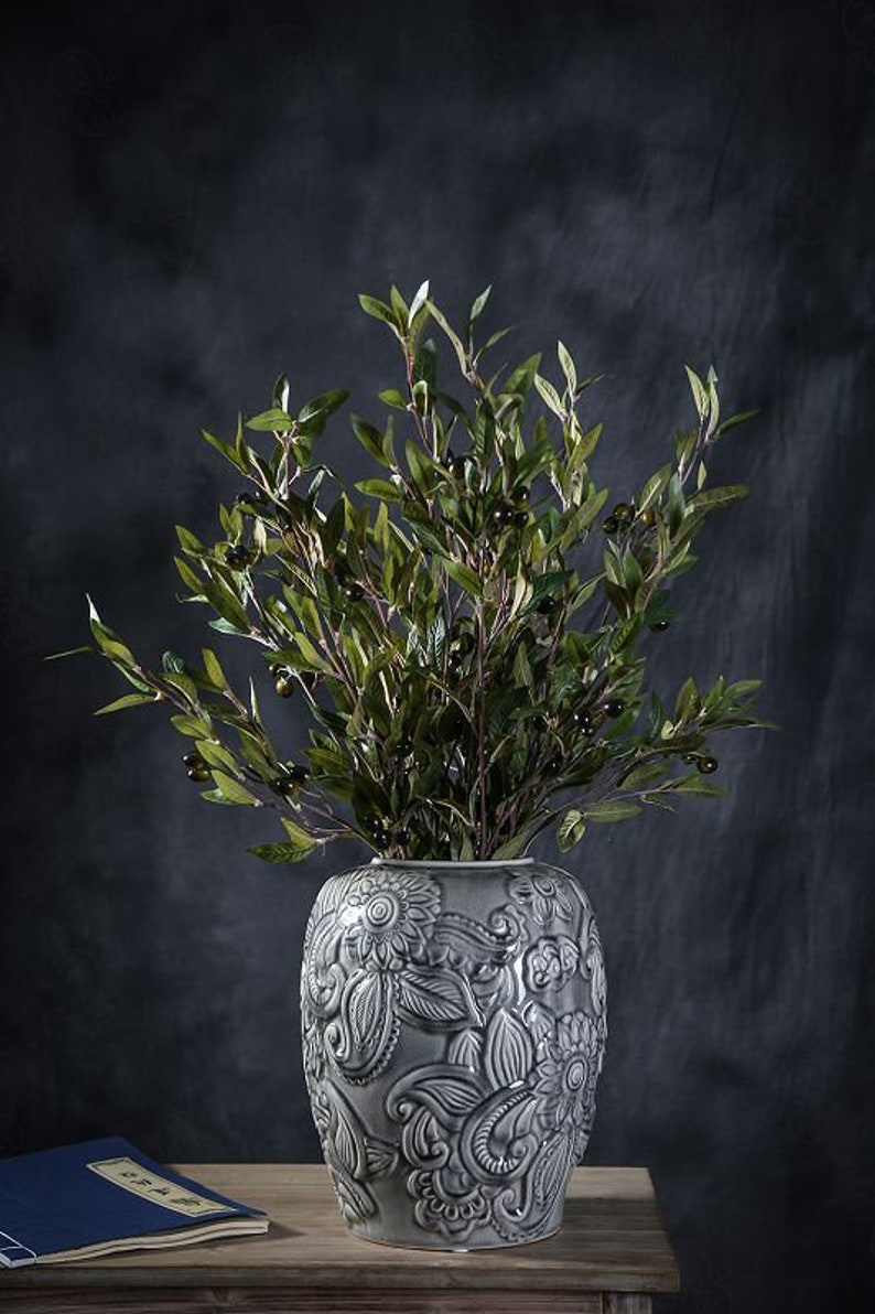 Decorative Artificial Olive Branch Olive Leaf Stem Various Etsy