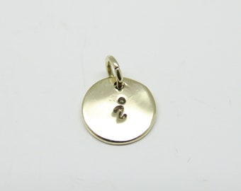 Pendant Gold 14k Platelets in 10 mm Gold & Wish Letter