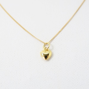 Cadeau gouden hart voor een jubileum, Valentijnsdag, Moederdag, doop, echt heel delicaat 8k gouden ketting met klein hangertje hart 333 goud