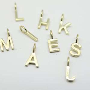 Colgante de letra colgante de oro sólido 8k/333 oro