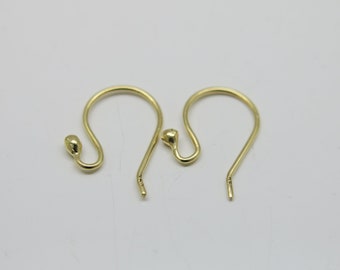 Interchangeable jewelry, ear hooks 750/18k gold