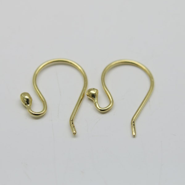 Wechselschmuck, Ohrhaken 750/18k Gold