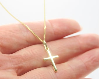 Precious...8k gold chain with beautiful cross pendant