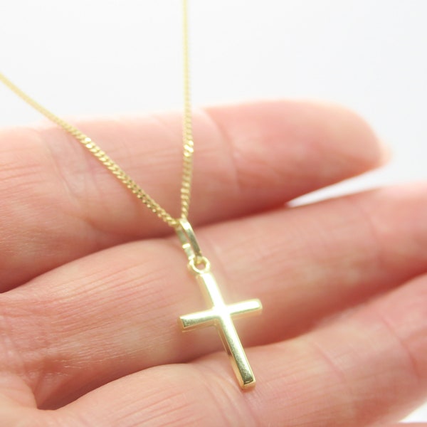 Noble...8k gold chain with beautiful cross pendant