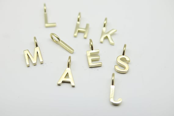 Goldanhänger Buchstaben-Anhänger massiv 8k/333er Gold