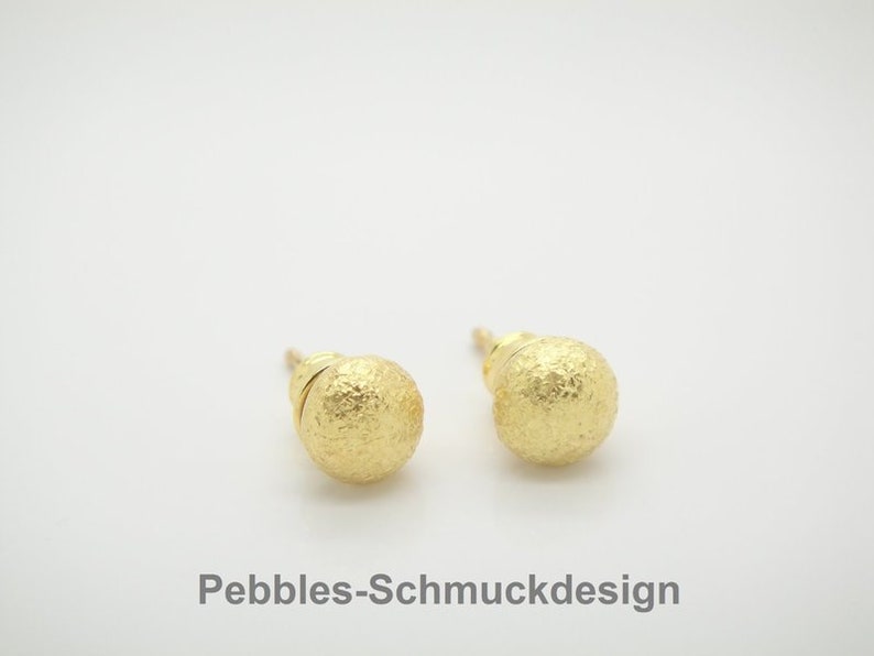 Pebbles point: 925 Silver gold plated image 4