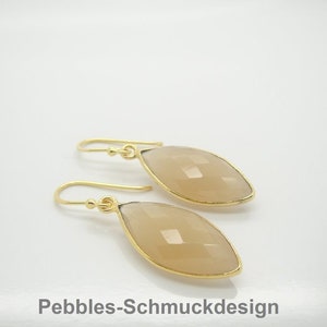 PUR & elegant chalcedony... nude in 925 gold plated image 2