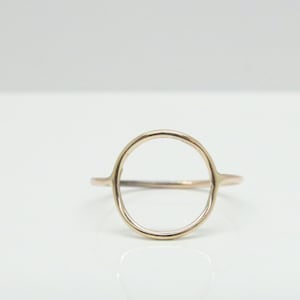 Goldring zarter Ring Kreis Infinity 585 Rosègold / Gold / Weißgold Bild 3