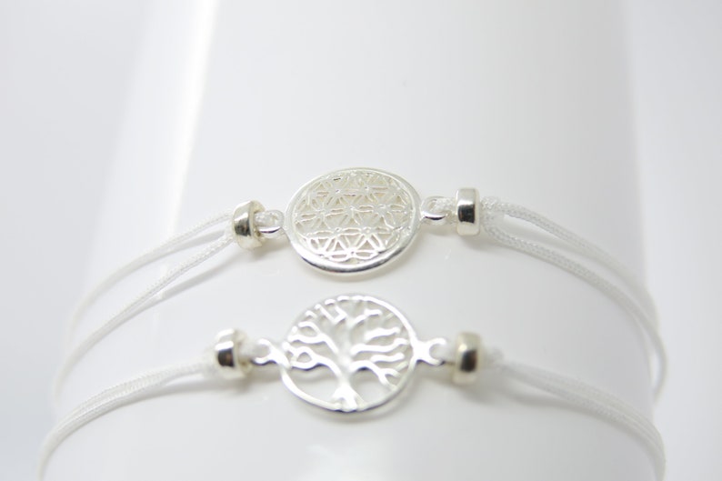 Friendship bracelet.. Tree of Life 925 Silver Desired Color image 3