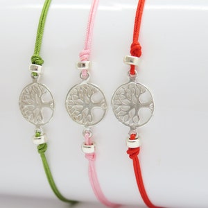 Friendship bracelet.. Tree of Life 925 Silver Desired Color image 4