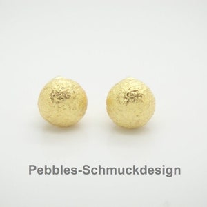 Pebbles point: 925 Silver gold plated image 3