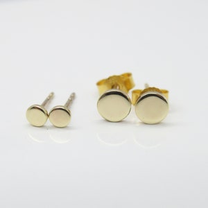 Gold Ohrring 4mm Ohrstecker 333er Gold 8k oder auch Rosegold Bild 4