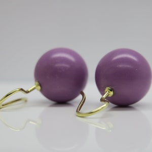 Viola. boucles doreilles de lhétérosite 925 doré image 3