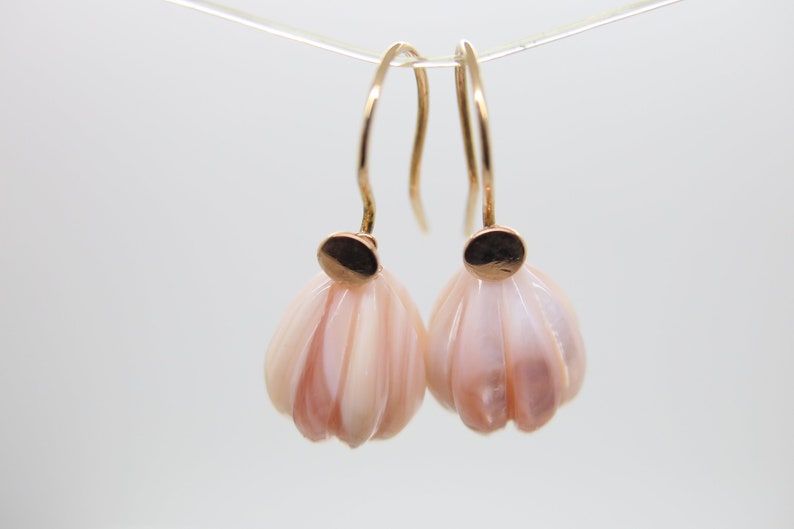Changing jewelry, noble beaded hanger for ear hooks 18k Rosegold Changing jewelry, noble beaded hanger for ear hooks 18k Rosegold
