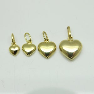 Real gold heart pendant 8k gold, the gift for baptisms, Mother's Day, birthdays, Valentine's Day, elegant heart pendant 333 gold