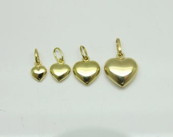 Echt gouden harthanger 8k goud, het cadeau voor doopfeesten, Moederdag, verjaardagen, Valentijnsdag, elegante harthanger 333 goud