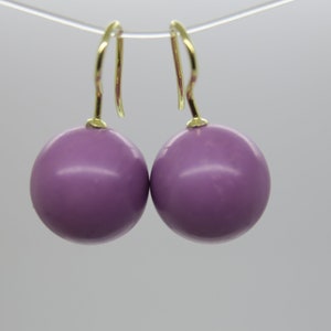 Viola. boucles doreilles de lhétérosite 925 doré image 1