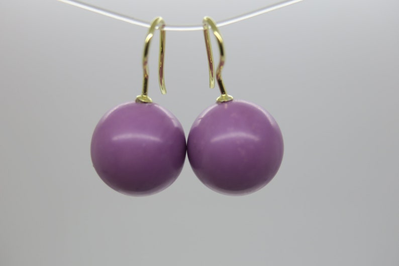 Viola. boucles doreilles de lhétérosite 925 doré image 1