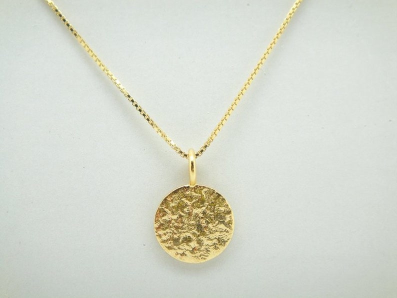 Point structure delicate chain 925 gold-plated image 1
