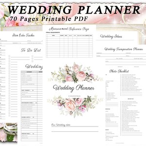 Wedding Planner Printable, Printable Wedding Planner Kit, Wedding Ultimate Planner, Wedding Planning Book, Wedding Planner Organizer