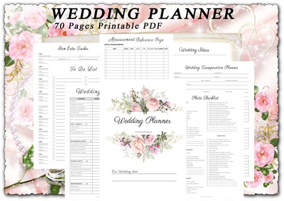 Wedding Planner Printable Printable Wedding Planner Kit | Etsy