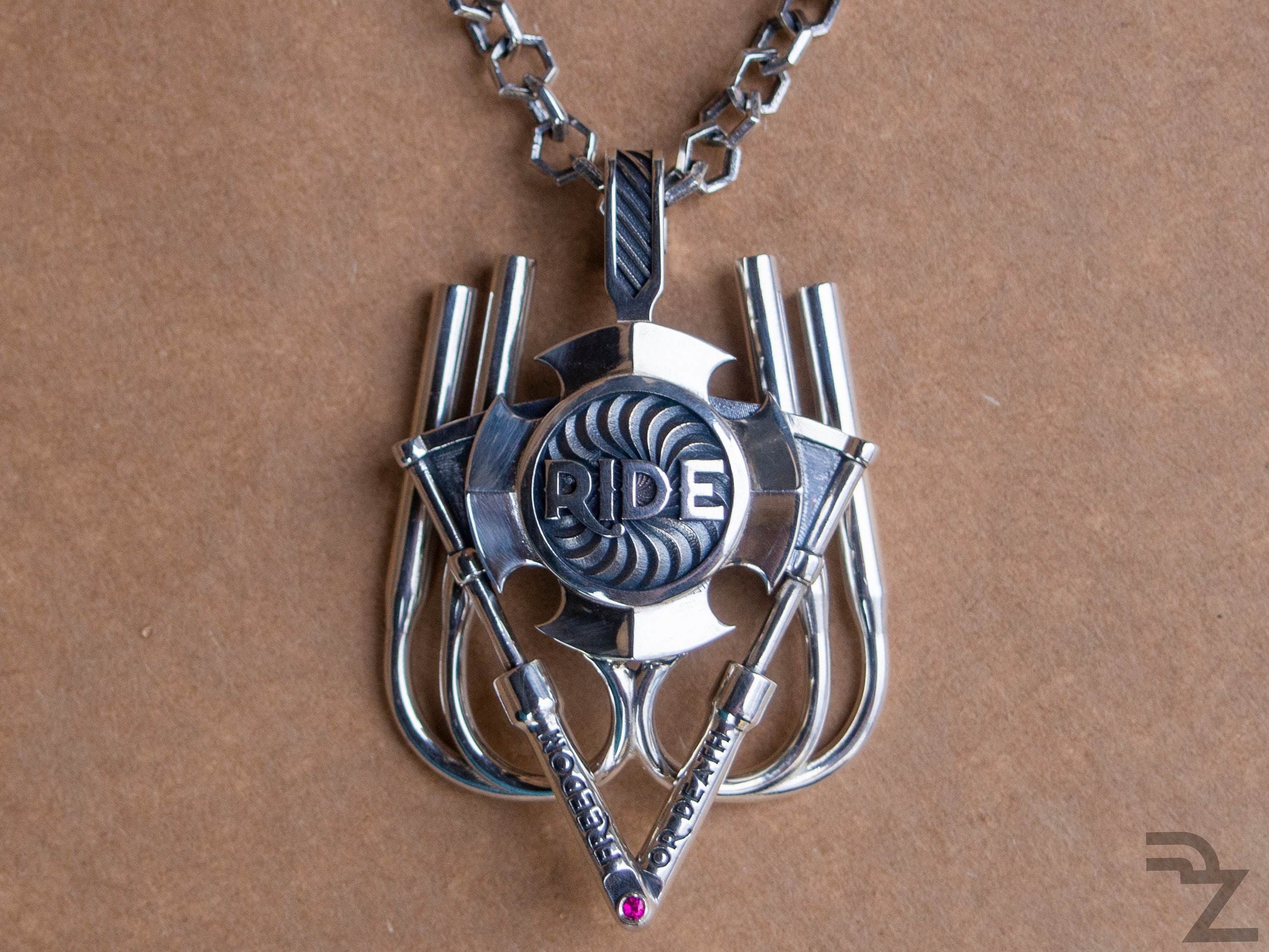 Motorcycle jewelry Mens necklace Custom necklace Harley Etsy