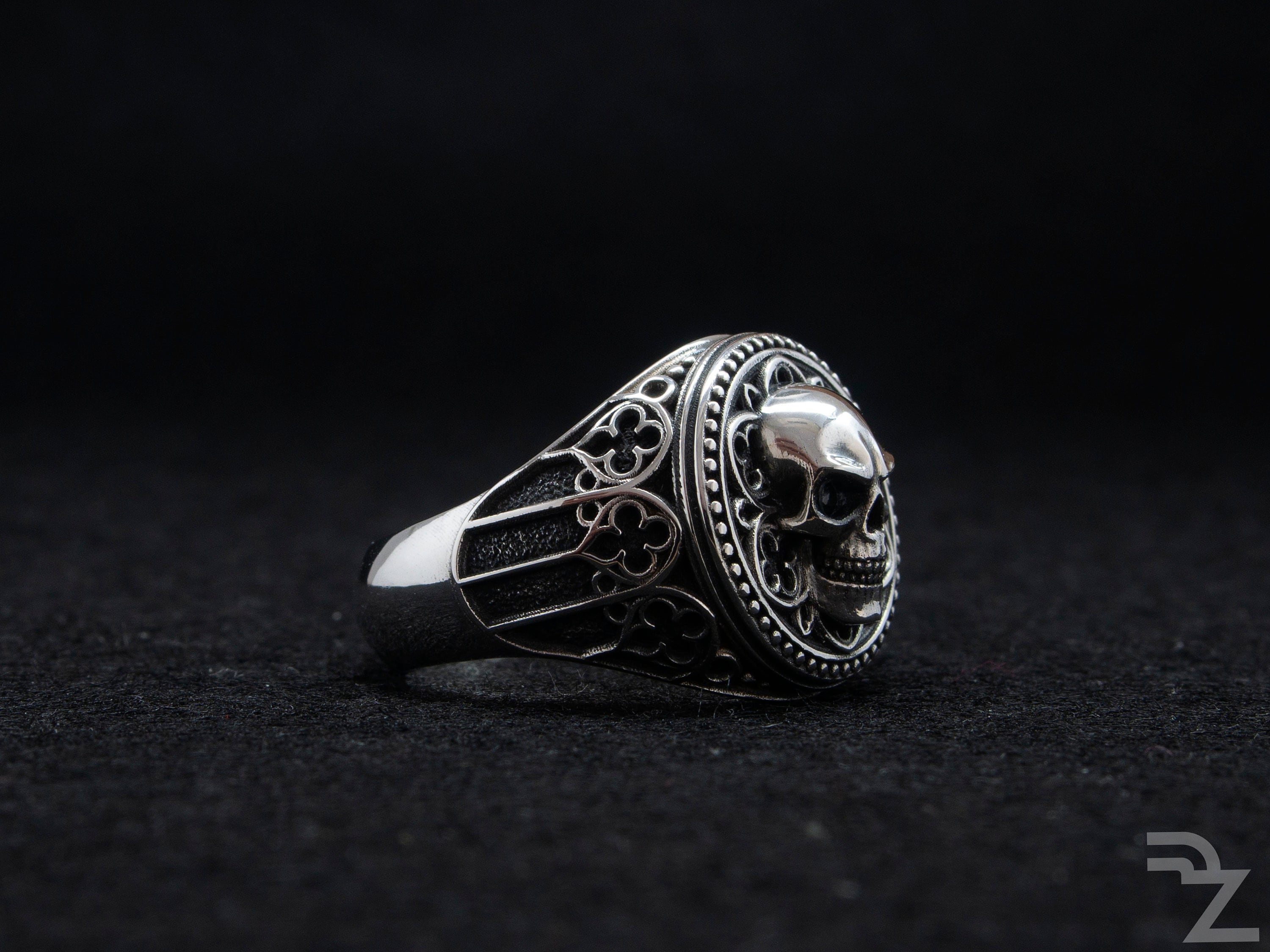 Silver skull Mens ring Skull ring Skull jewelry Etsy