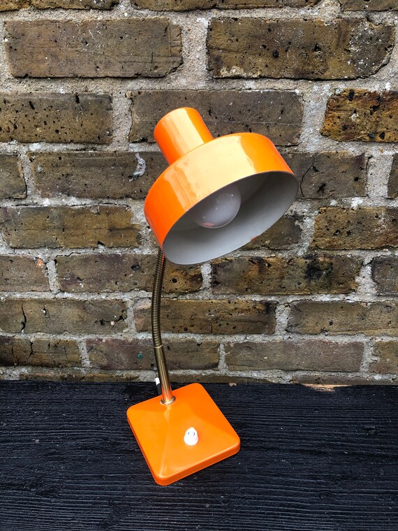 Aluminor Nice Desk Lamp In Vibrant Orange Etsy