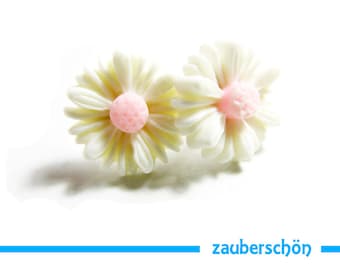 zarte rosa Gänseblümchen Ohrstecker