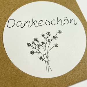 Dankeschön  Etiketten mit versch. Motiven für Geschenke/Briefumschläge/Papeterie 13141516 Dekoration für Hochzeiten Dankeskarte Dankeskarte